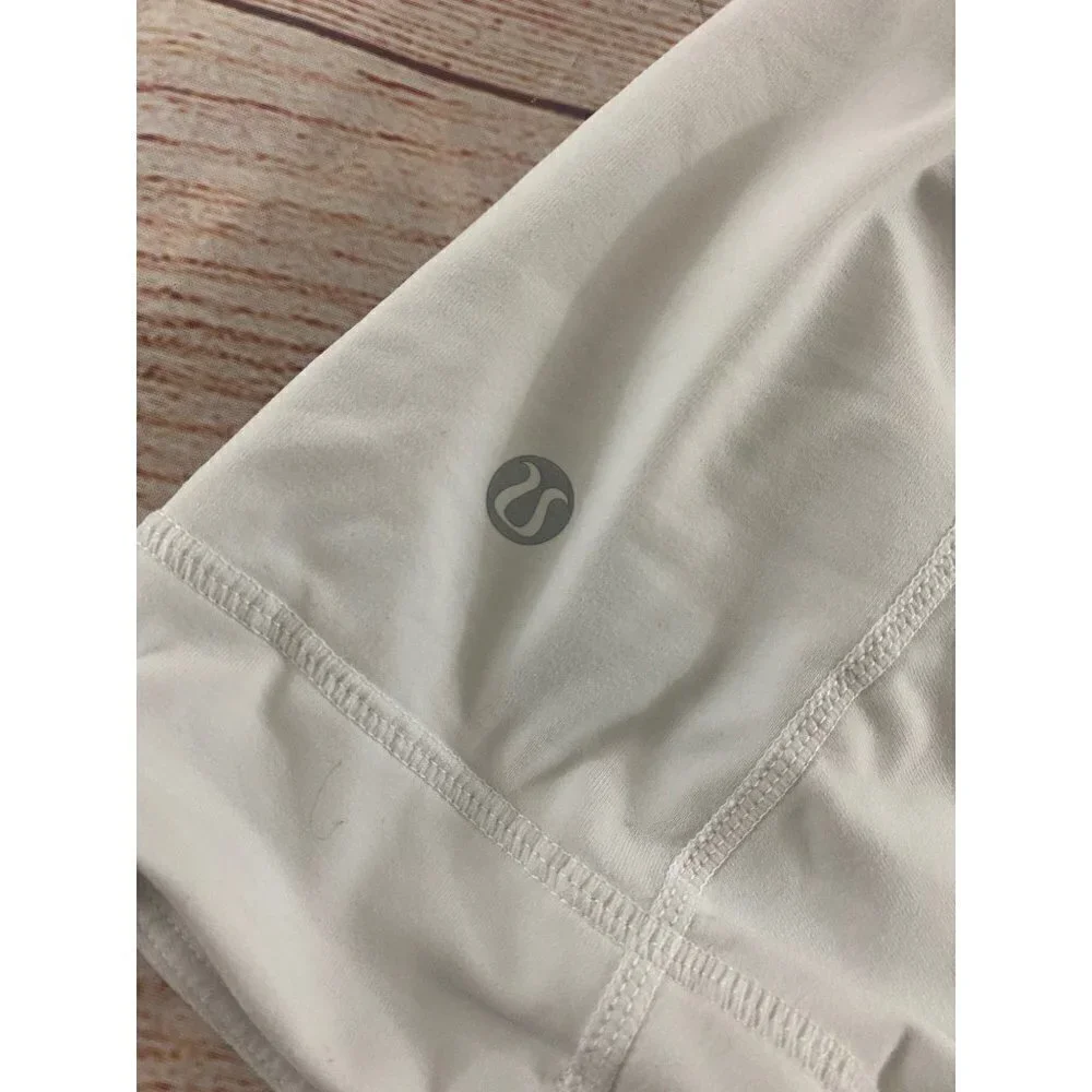 Lululemon Athletica Women's White Light Hooded Pullover - 12 - Picture 9 of 12